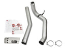 aFe LARGE Bore HD Exhausts 4in DPF-Back SS-409 2016 Nissan Titan XD V8-5.0L CC/SB (td) - afe49-46113-P