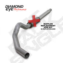 Diamond Eye KIT 5in CB MFLR RPLCMENT PIPE SGL AL: 03-07 FORD 6.0L F250/F350 - depK5344A-RP