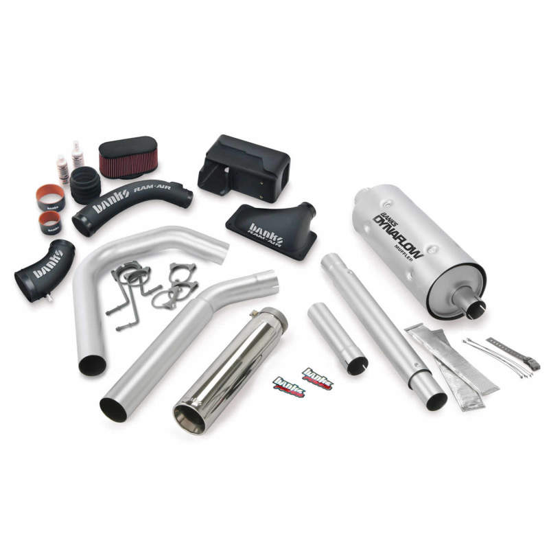 Banks Power 16-17 Ford 6.8L MH-A Stinger Bundle - SS Single Exhaust Left Exit w/ Chrome Tip - gbe49201