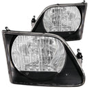 ANZO 1997.5-2003 Ford F-150 Crystal Headlights Black G2 - anz111083