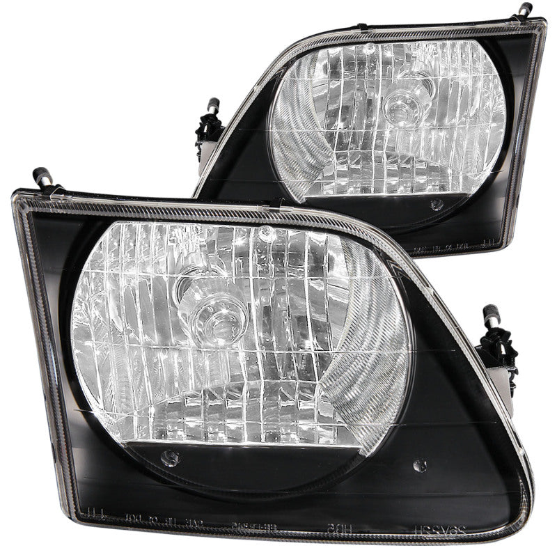 ANZO 1997.5-2003 Ford F-150 Crystal Headlights Black G2 - anz111083