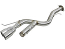 aFe MACHForce XP 08-13 BMW 135i L6-2.0L N54/N55 3in. 304 SS Axle-Back Exhaust w/Polished Tips - afe49-36302-P