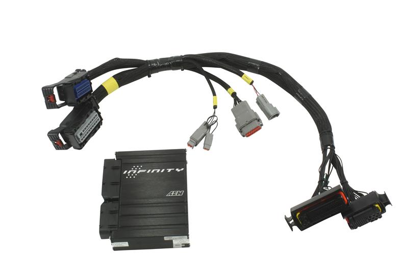 AEM Infinity-8/10 Plug & Play Jumper Harness: Porsche 2001-2005 996 Turbo (Use w/ 30-7105/7109) - aem30-3902