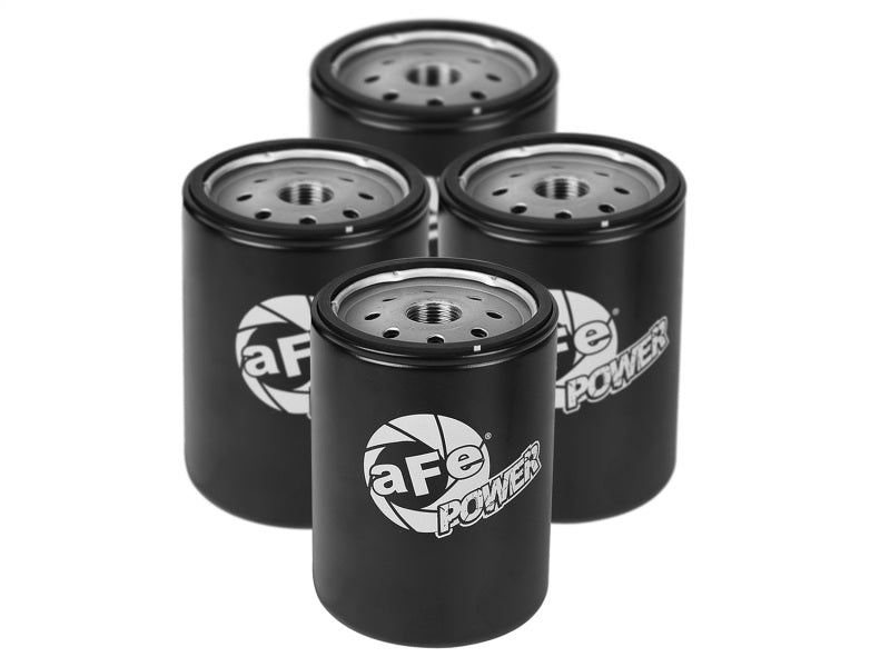 aFe ProGuard D2 Fluid Filters Oil for 01-17 GM Diesel Trucks V8-6.6L (4 Pack) - afe44-LF001-MB