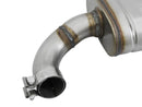 aFe MACHForce XP 2.5in 409 Stainless Axle Back Exhaust w/Stainless Tips 15-17 Ford Mustang I4-2.3L - afe49-43085-P