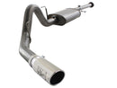 aFe MACHForce XP SS Exhaust 3in Cat-Back w/4.5in Polished Tip 11-14 Ford F150 Ecoboost V6 3.5Ltt - afe49-43067-P