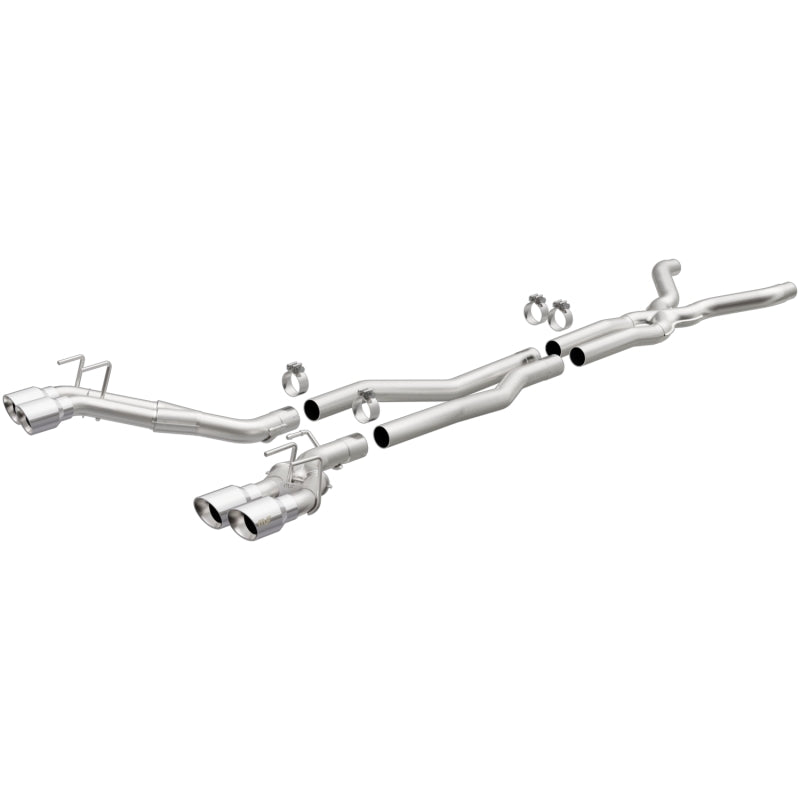 MagnaFlow Cat-Back 14-15 Chevy Camaro V8 Race Series SS 3in Quad Split Rear 4in Tips - mag19013