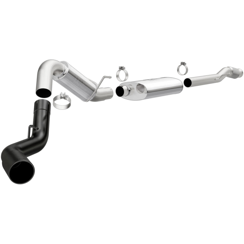 MagnaFlow 14+ Chevrolet Silverado 1500 Gas 409 SS Black 4in Tip Passenger Side Exit Catback Exhaust - mag19374