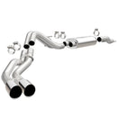 MagnaFlow Cat-Back, SS, 2.5/3in, Dual Psgr Side Polished 3.5in Tip A 2015 Ford F150 5.0L V8 Ext Cab - mag19080