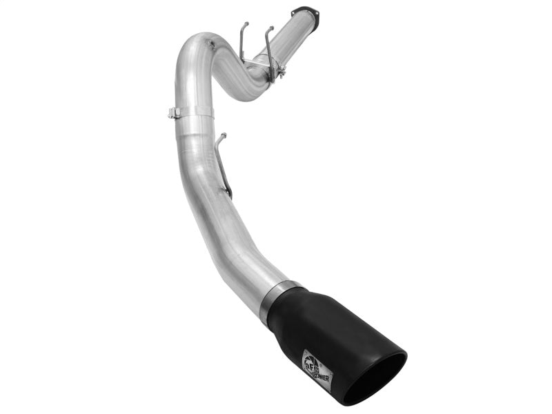 aFe Atlas Exhausts 5in DPF-Back Aluminized Steel Exhaust Sys 2015 Ford Diesel V8 6.7L (td) Black Tip - afe49-03064-B