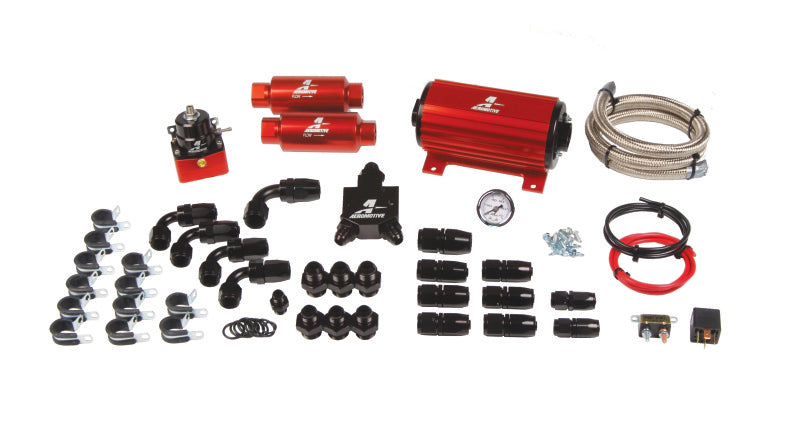 Aeromotive A1000 EFI Fuel System (11101 Pump/13101 Reg/Filters/Hose/Etc.) - aer17125