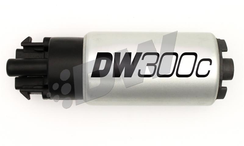 DeatschWerks 340lph DW300C Compact Fuel Pump w/ Mounting Clips - dw9-309
