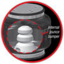 Air Lift Replacement Air Spring-Loadlifter 5000 Ultimate Bellows Type w/ internal Jounce Bumper - alf84284