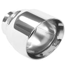 MagnaFlow Tip Stainless Double Wall Round Single Outlet Polished 4.5in DIA 2.5in Inlet 5.75in Length - mag35224