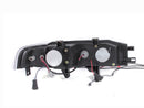 ANZO 1990-1993 Honda Accord Projector Headlights w/ Halo Black 1pc - anz121048