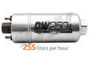 DeatschWerks 250LPH In-Line External Fuel Pump w/ Mounting Brackets - dw9-250