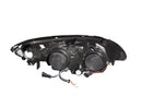 ANZO 2004-2005 Honda Civic Projector Headlights w/ Halo Black - anz121059