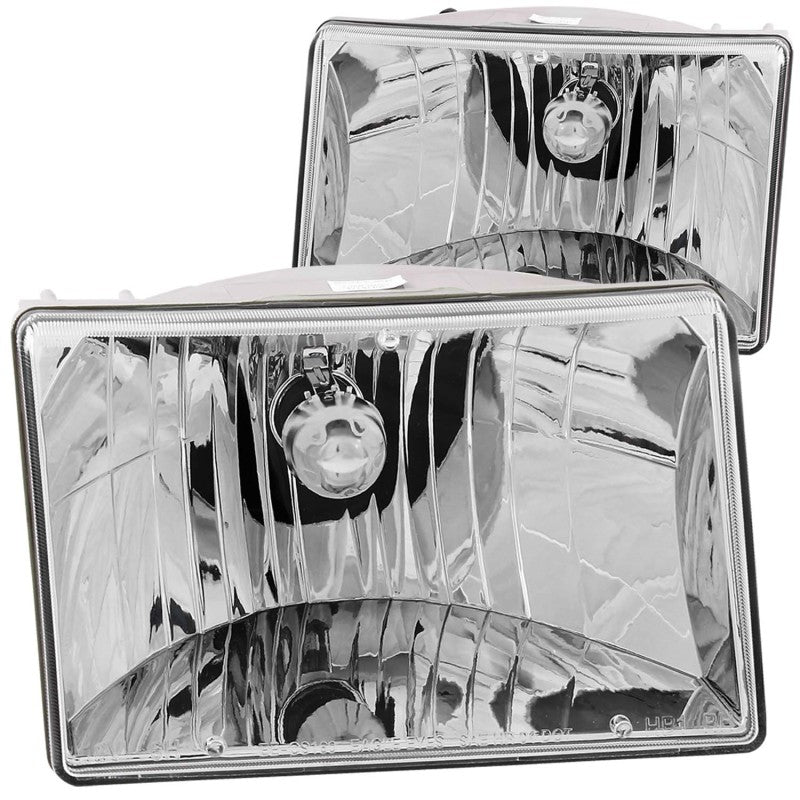 ANZO 1993-1998 Jeep Grand Cherokee Crystal Headlights Chrome - anz111066