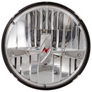 ANZO LED Headlights Universal 7in ROUND LED Universal Headlight Chrome (Pair) - anz881035