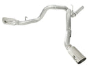 aFe MACHForce XP Exhaust Aluminized Dual Split DPF Back 11-15 GM Diesel Truck V8-6.6L (td) (pol tip) - afe49-04043-P