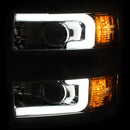 ANZO Projector Headlights 15-17 Chevrolet Silverado 2500HD / 3500HD Chrome w/ Chrome Rim - anz111366