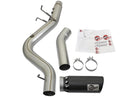 aFe LARGE BORE HD 4in 409-SS DPF-Back Exhaust w/Black Tip 2017 GM Duramax V8-6.6L (td) L5P - afe49-44085-B