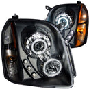 ANZO 2007-2014 Gmc Yukon Projector Headlights w/ Halo Black (CCFL) - anz111148