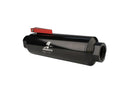 Aeromotive In-Line AN-12 Filter w/ Shutoff Valve 100 Micron SS Element - Black Anodize Finish - aer12332