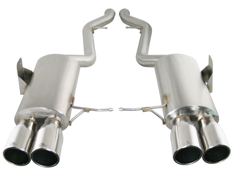 aFe MACHForce XP Exhaust Cat-Back 2.5in Dia SS-304 Polished Tips 07-13 BMW M3 (E92/93) V8 4.0L - afe49-36312-P