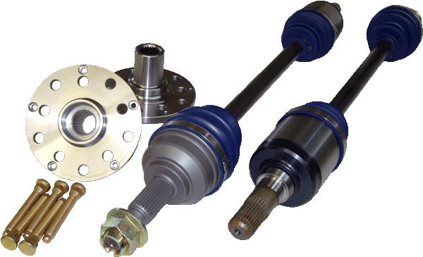 DSS Subaru 1992-2001 Impreza WRX / 2.5 RS (GC8) 900HP Rear Axle/Hub kit - dssSU35