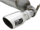 aFe Rebel Series 2.5in 409 SS Axle-Back Exhaust w/Polished Tips 07+ Jeep Wrangler (JK) V6 3.6L/3.8L - afe49-48061-P