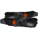 ANZO 2005-2009 Ford Mustang Euro Parking Lights Black w/ Amber Reflector - anz511002