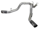 aFe LARGE BORE-HD 4in 409-SS DPF-Back Exhaust w/Dual Black Tips 2017 GM Duramax V8-6.6L (td) L5P - afe49-44086-B