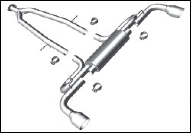 MagnaFlow 02-08 Lexus SC430 L Stainless C/B SYS Performance exhaust - mag16917