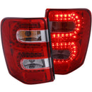ANZO 1999-2004 Jeep Grand Cherokee LED Taillights Red/Clear - anz311150