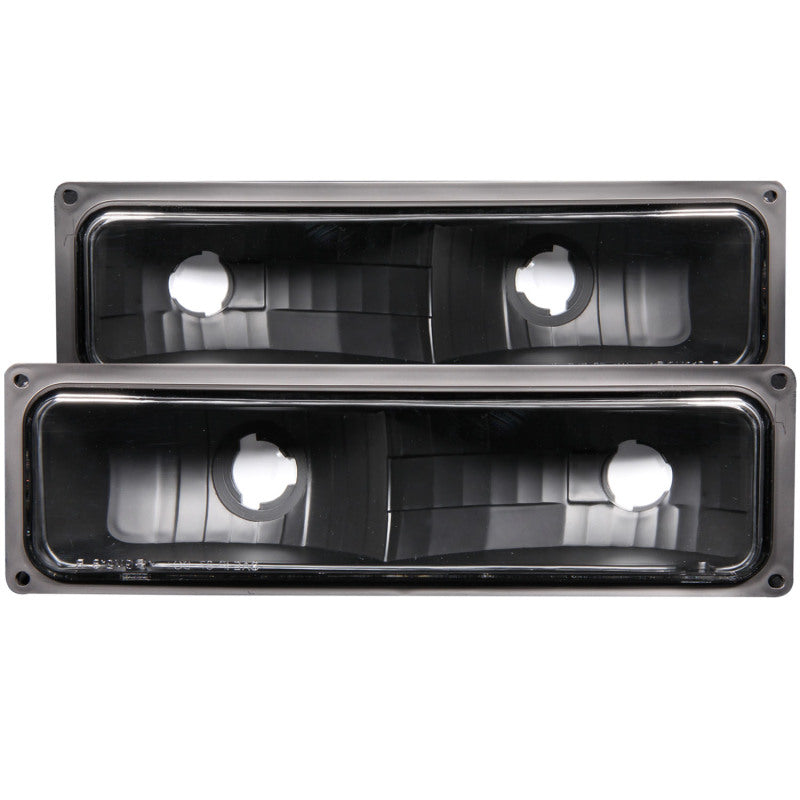 ANZO 1988-1998 Chevrolet C1500 Euro Parking Lights Black - anz511053