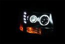ANZO 2007-2013 Chevrolet Avalanche Projector Headlights w/ Halo Black (CCFL) - anz111109