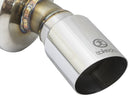 aFe POWER Takeda 16-17 Honda Civic I4-1.5L (t) 2.25-2.5in 304 SS CB Dual-Exit Exhaust Polish Tip - afe49-36615-P