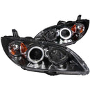 ANZO 2004-2008 Mazda 3 Projector Headlights w/ Halo Black (CCFL) - anz121228
