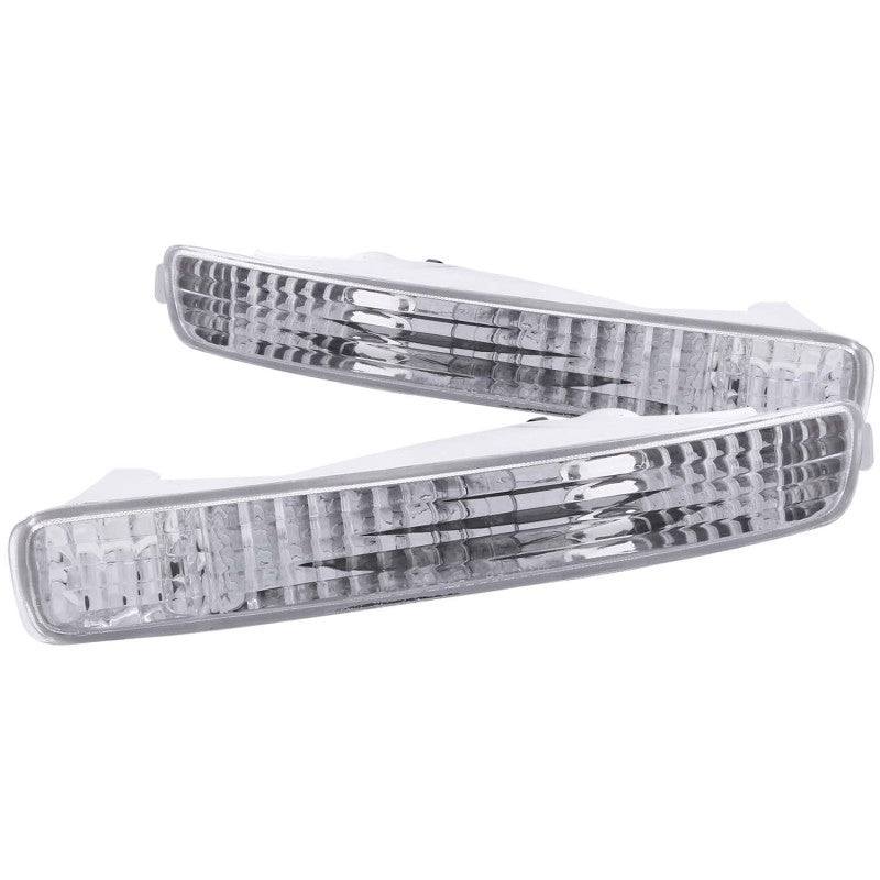 ANZO 1996-1997 Honda Accord Euro Parking Lights Chrome - anz511009
