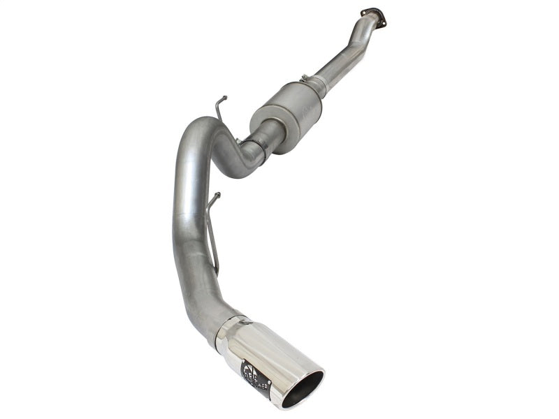 aFe Atlas Exhausts 4in Cat-Back Aluminized Steel Exhaust 2015 Ford F-150 V6 3.5L (tt) Polished Tip - afe49-03069-P