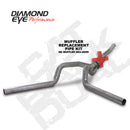 Diamond Eye KIT 4in CB MFLR RPLCMENT PIPE DUAL SS: 2006-2007.5 CHEVY/GMC 6.6L 2500/3500 - depK4124S-RP