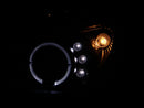 ANZO 2002-2003 Subaru Impreza Projector Headlights w/ Halo Black - anz121436