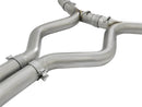 aFe MACHForce XP 3in 304 SS Cat-Back Exhausts w/ Polished Tips 15-17 Ford Mustang GT V8-5.0L/V6-3.7L - afe49-33072-1P