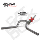 Diamond Eye KIT 4in CB DUAL SS: 94-97 FORD 7.3L F250/F350 PWRSTROKE - depK4312S-RP