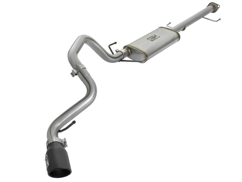 aFe MACH Force Xp 2.5in SS Cat-Back Single Side Exit Exhaust w/Black Tips 07-14 Toyota FJ Cruiser - afe49-46027-B