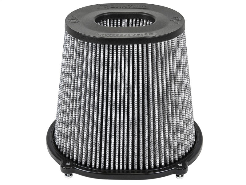 aFe Quantum Pro DRY S Air Filter Inverted Top - 5in Flange x 8in Height - Dry PDS - afe21-91132