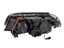 ANZO 2000-2003 BMW 3 Series E46 Projector Headlights w/ Halo Black - anz121269