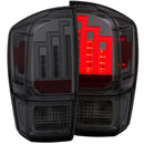 ANZO 2016-2017 Toyota Tacoma LED Taillights Smoke - anz311282