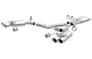 MagnaFlow SYS Cat-Back 2018 Ford Mustang GT 5.0L Street Dual Exit Polished 4in Tips - mag19370